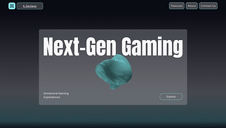 Landing Pages website templates - Gaming Console Company (Monochromatic)